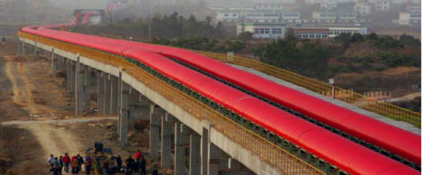 Plane Turning Belt Conveyor